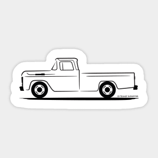 1960 Ford F 150 Black Sticker